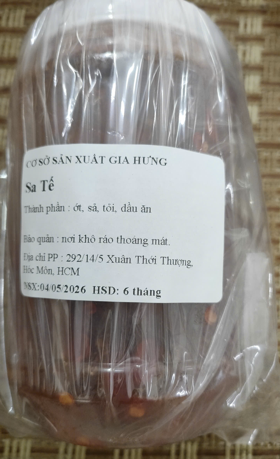 Lọ Sa Tế Gia Hưng 500g